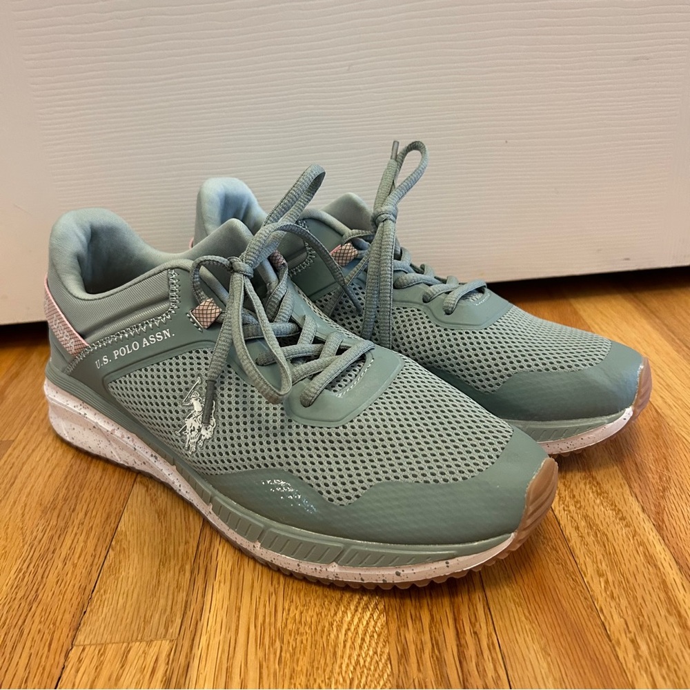 US Polo Assn Women's Blue Athletic Sneakers
